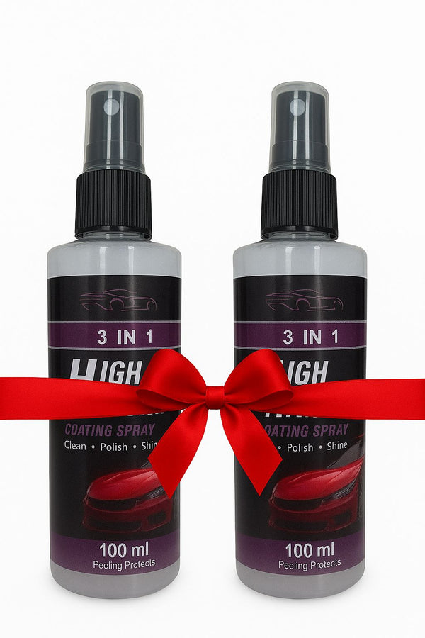 3 in 1 Quick Car Ceramic Coating Spray High Protection (Pack of 2)